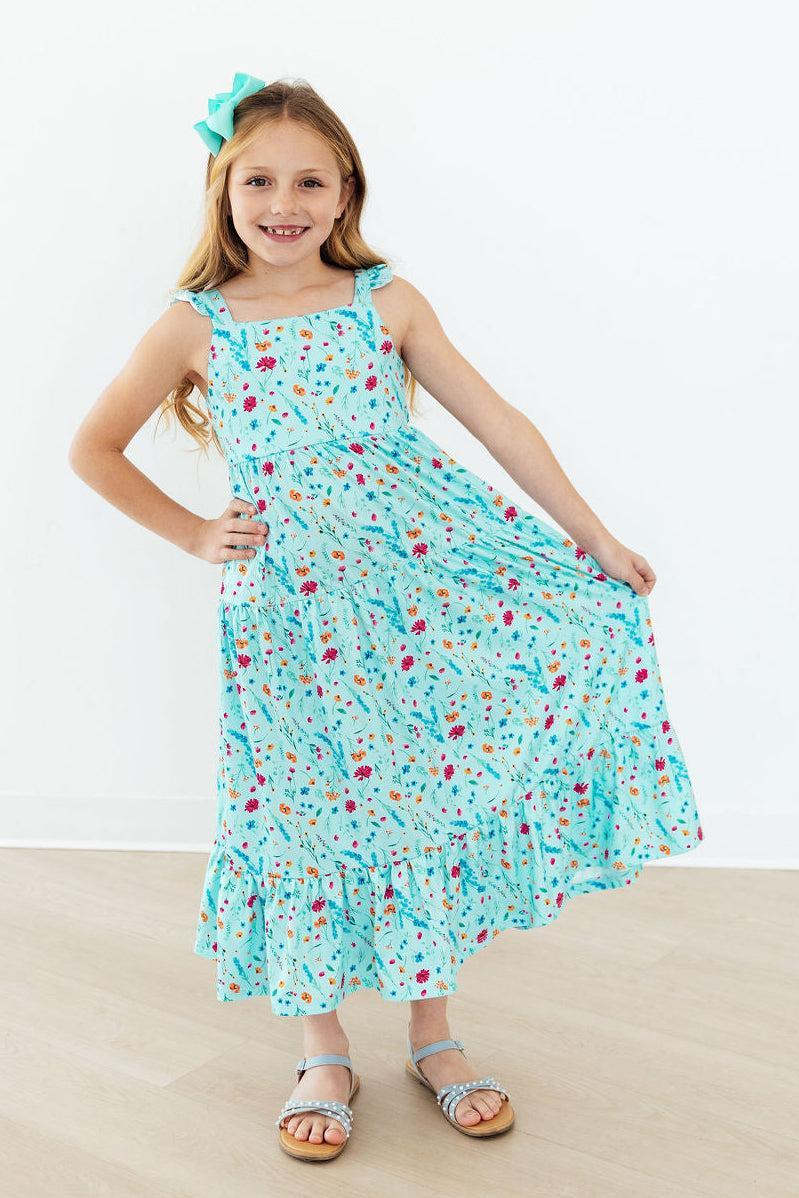 Bluebell Breeze Ruffle Maxi Dress by Mila & Rose ®