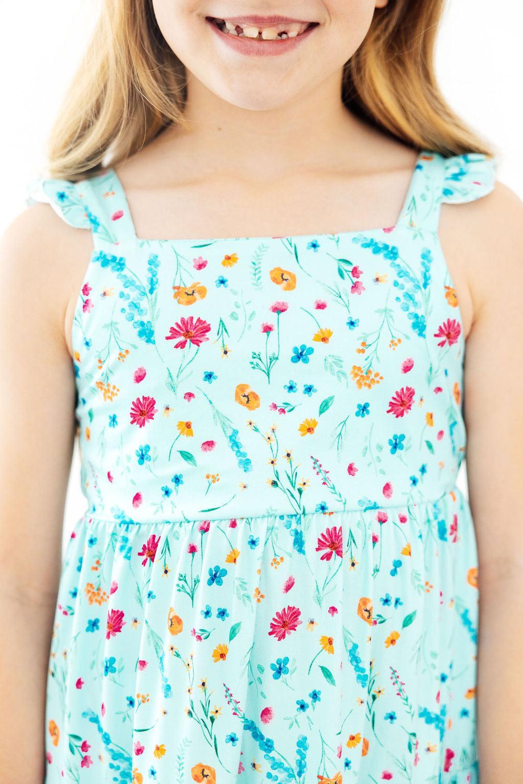Bluebell Breeze Ruffle Maxi Dress by Mila & Rose ®
