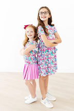 Time To Purr-ty S/S Ruffle Tee by Mila & Rose ®