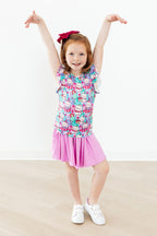 Time To Purr-ty S/S Ruffle Tee by Mila & Rose ®