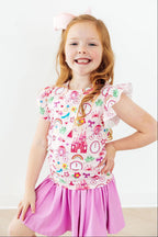 Princess & the Froggie S/S Ruffle Tee by Mila & Rose ®