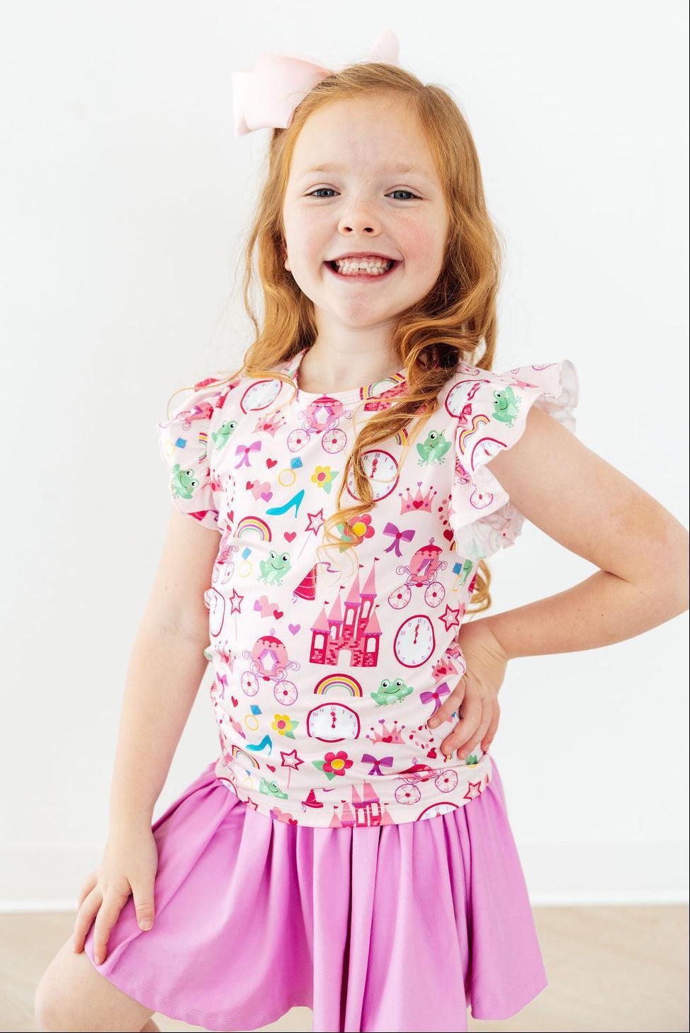 Princess & the Froggie S/S Ruffle Tee by Mila & Rose ®