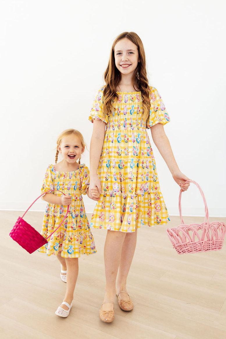 Easter Picnic Smocked Ruffle Dress by Mila & Rose ®