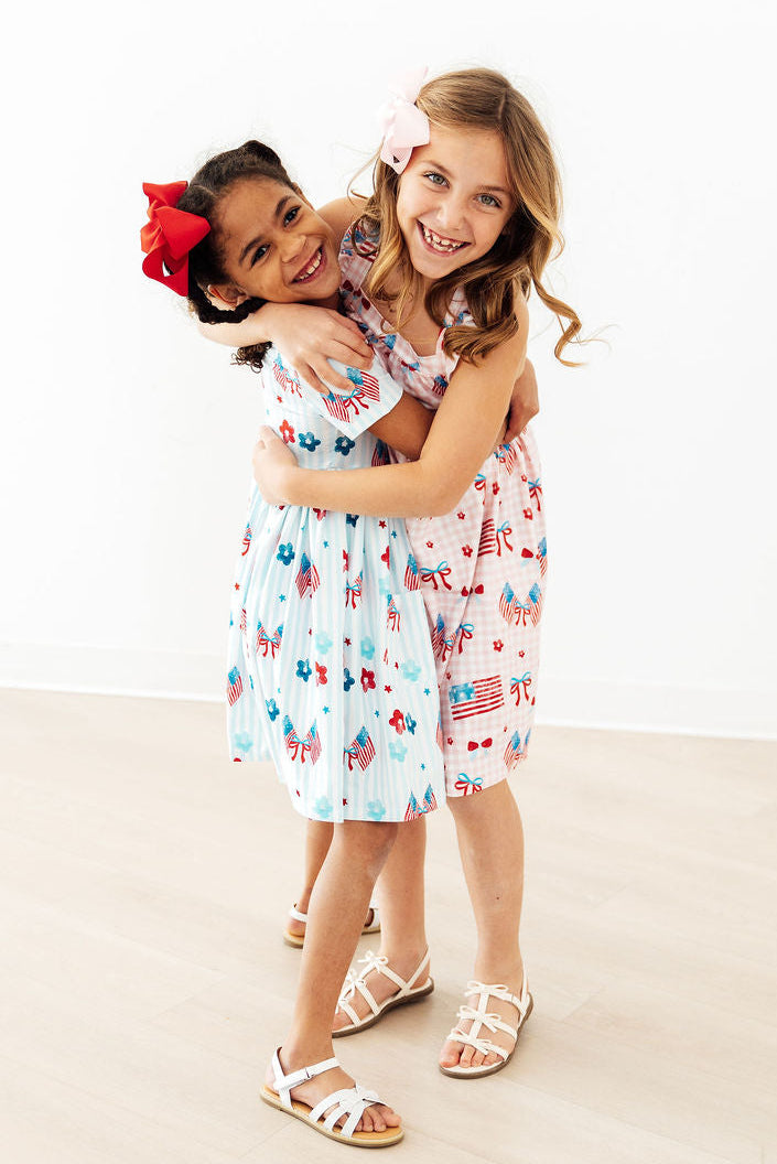 Home of the Brave S/S Pocket Twirl Dress by Mila & Rose ®