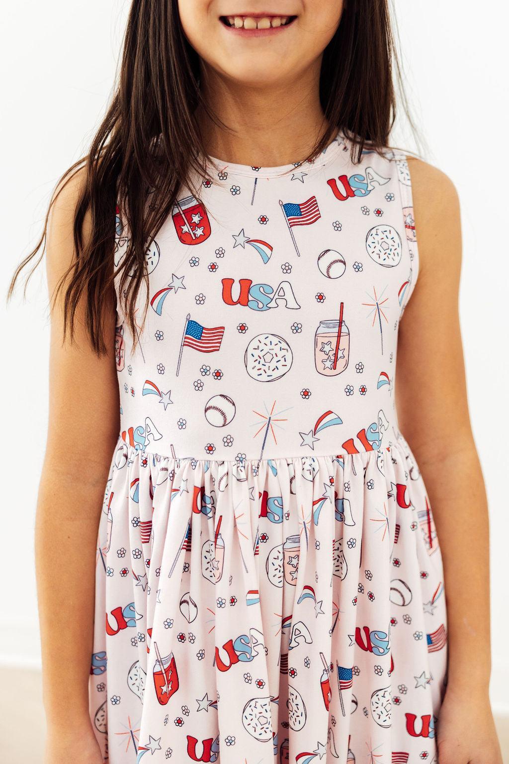 Born in the USA Tank Twirl Dress by Mila & Rose ®