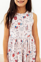 Born in the USA Tank Twirl Dress by Mila & Rose ®