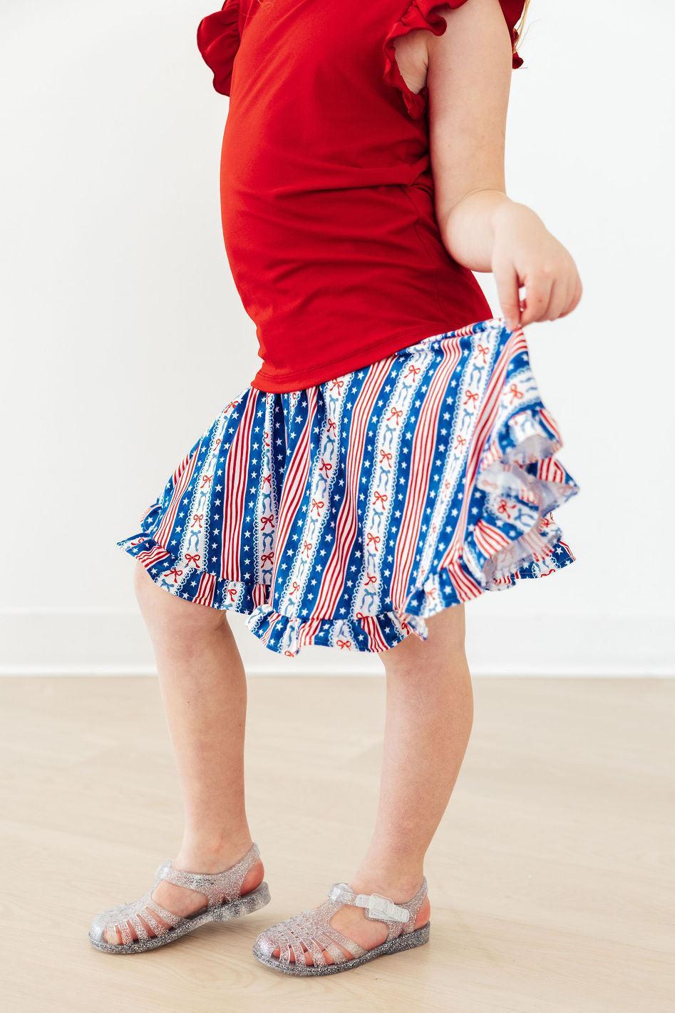 All-American Girl Ruffle Twirl Skort by Mila & Rose ®