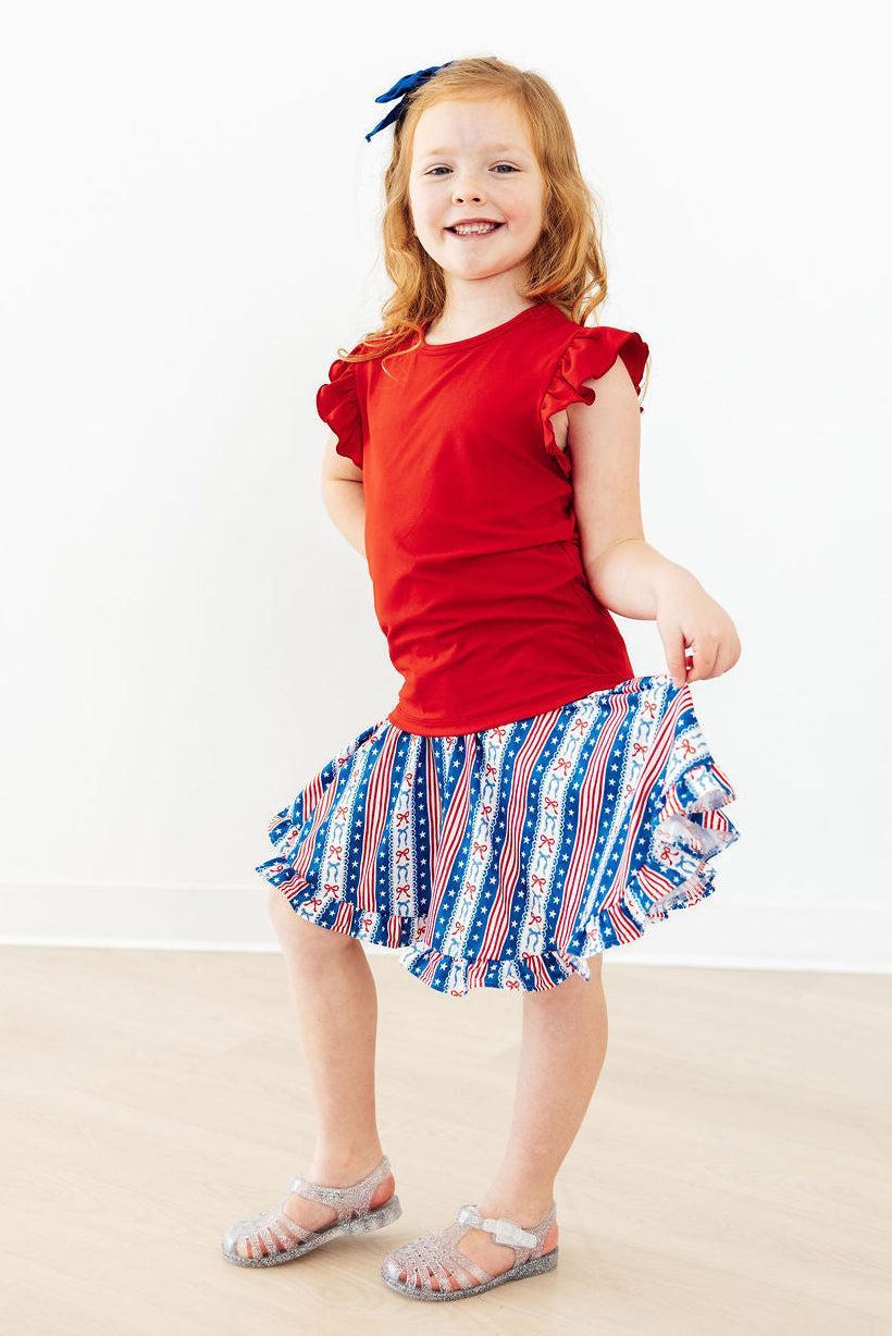 All-American Girl Ruffle Twirl Skort by Mila & Rose ®