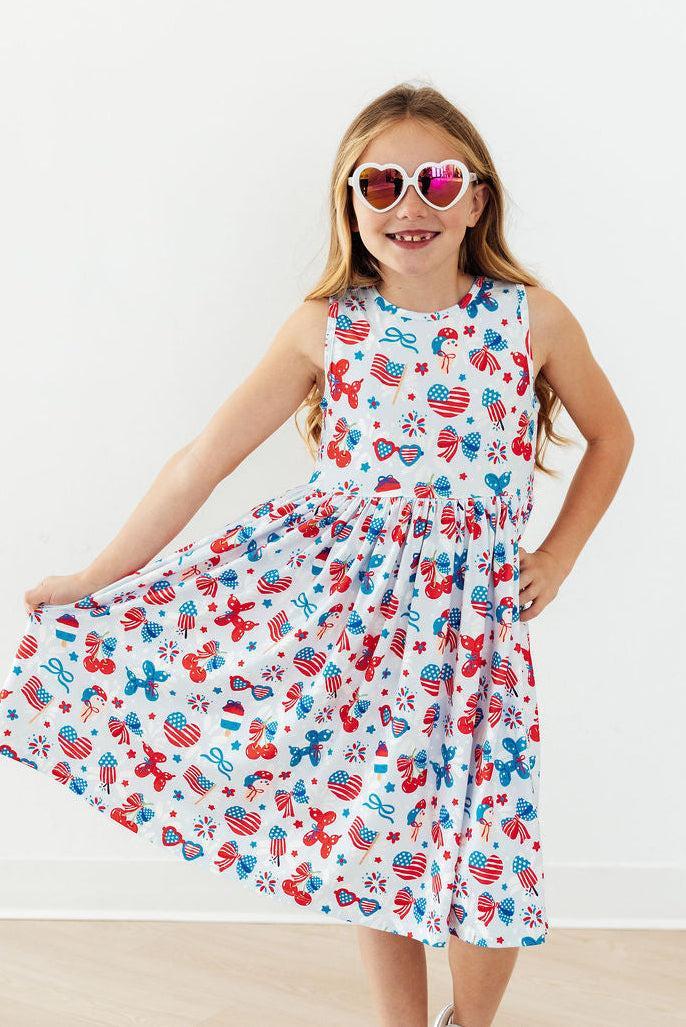Little Miss Liberty Tank Twirl Dress by Mila & Rose ®