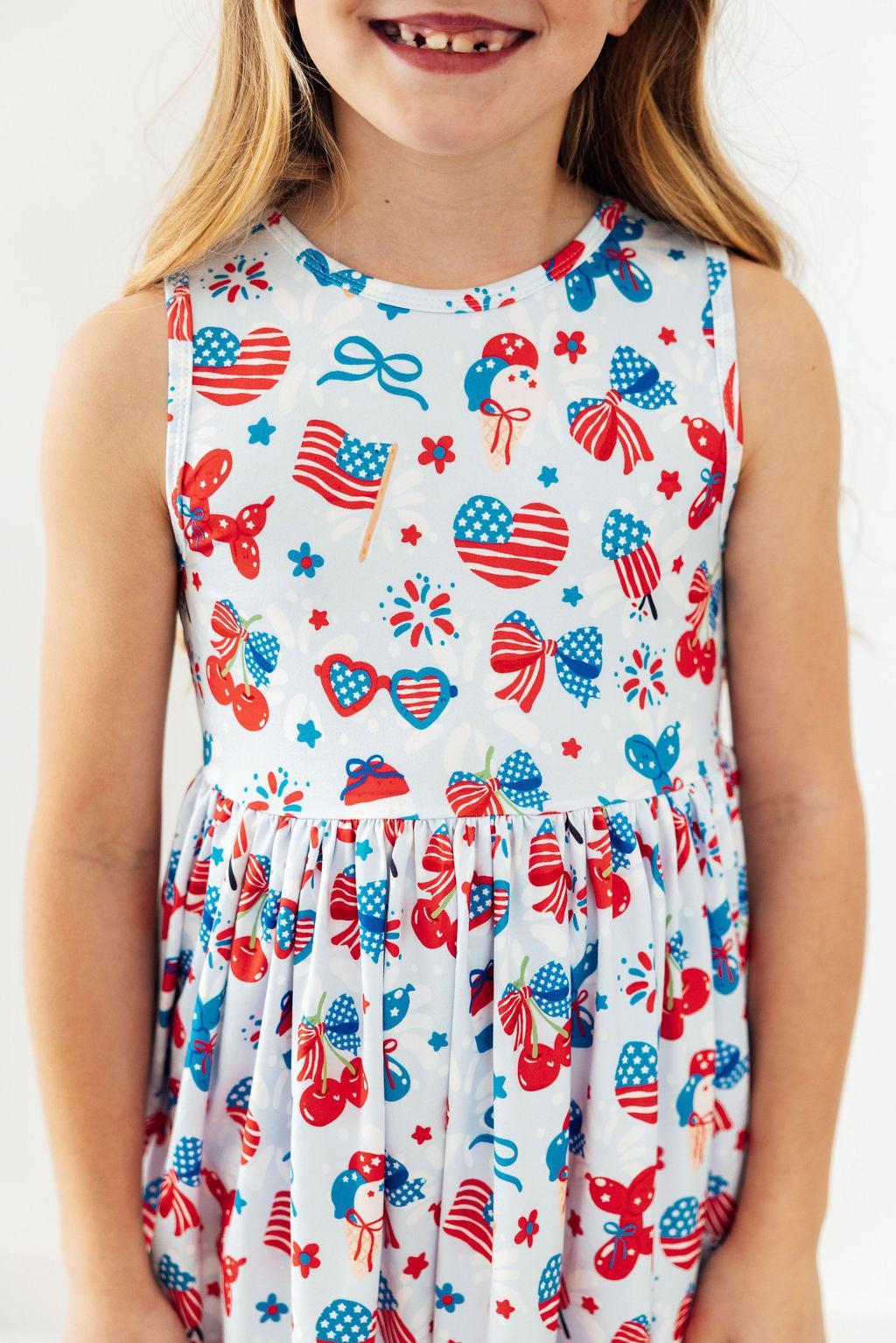 Little Miss Liberty Tank Twirl Dress by Mila & Rose ®