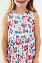 Little Miss Liberty Tank Twirl Dress by Mila & Rose ®