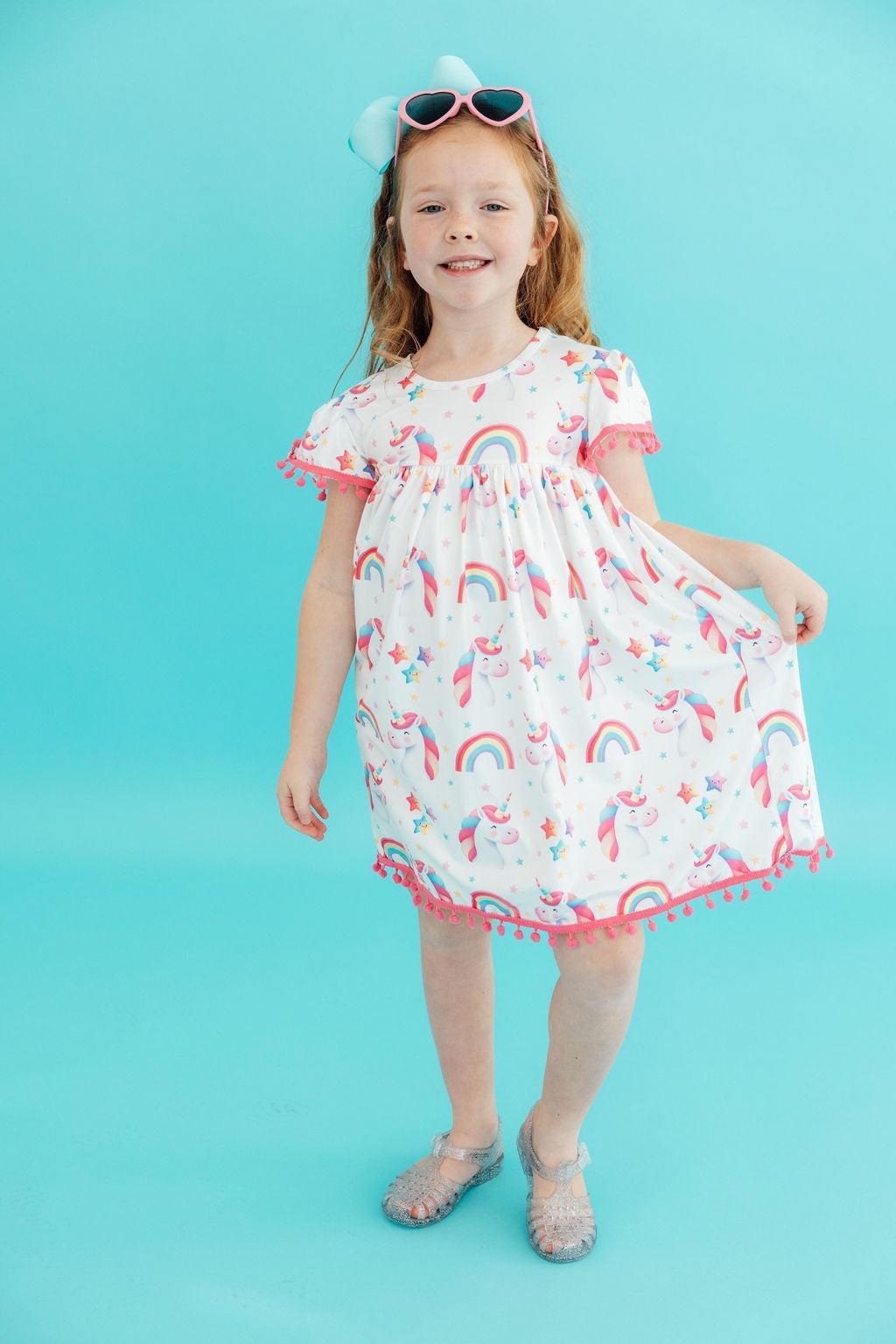 Unicorn Magic Pom Pom Dress by Mila & Rose ®