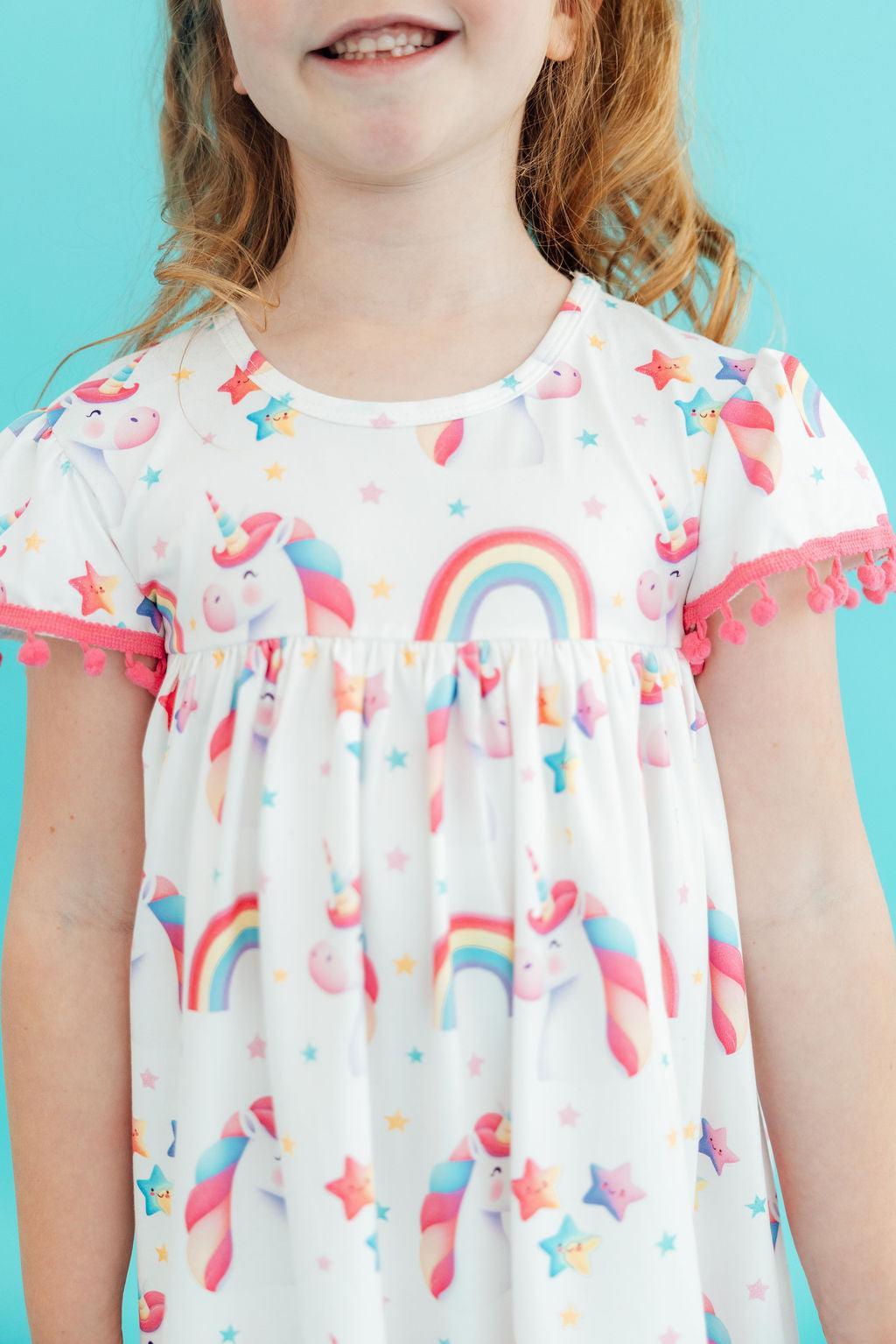 Unicorn Magic Pom Pom Dress by Mila & Rose ®