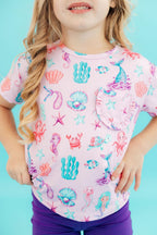 Under the Sea Ruffle Pocket Tee by Mila & Rose ®