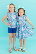Seaside Shells S/S Ruffle Tee by Mila & Rose ®