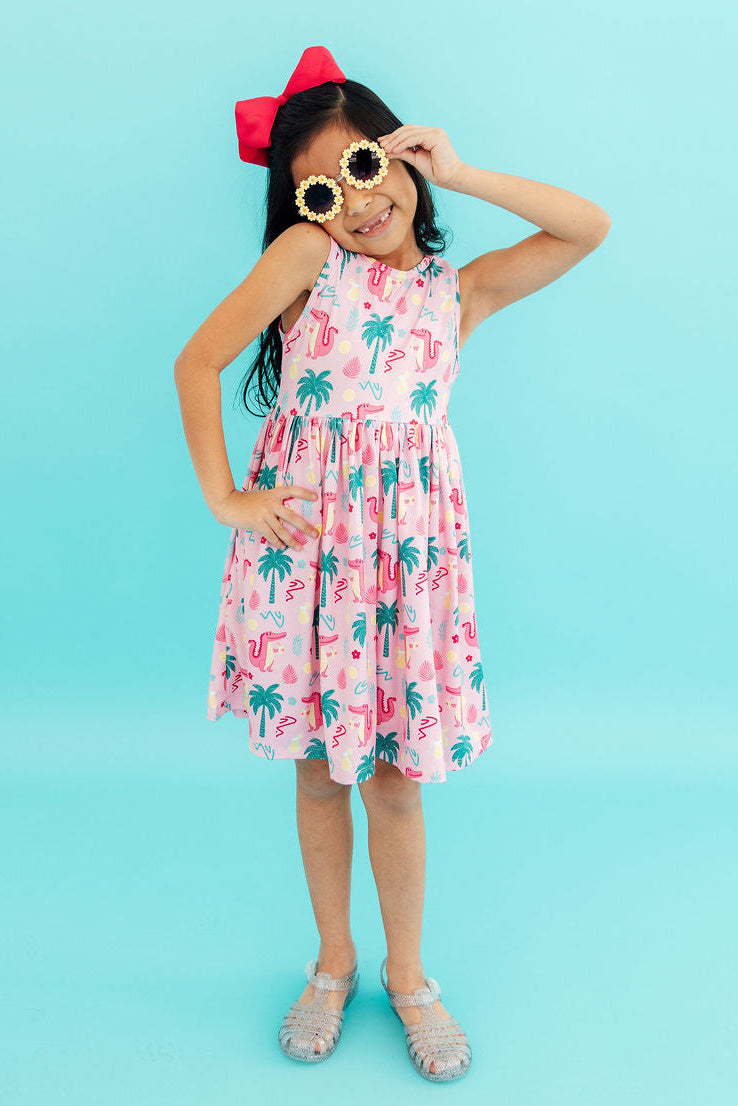 Pink Gator-ade Tank Twirl Dress by Mila & Rose ®