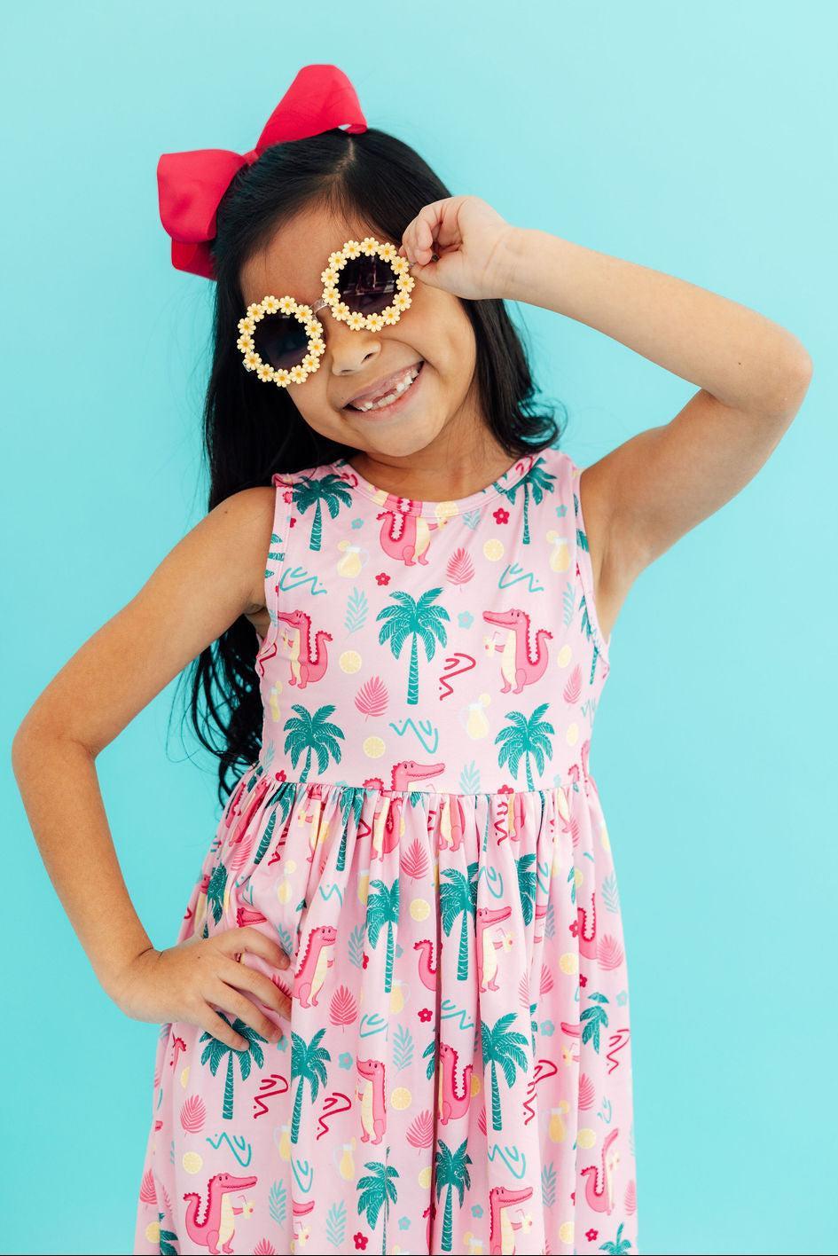 Pink Gator-ade Tank Twirl Dress by Mila & Rose ®