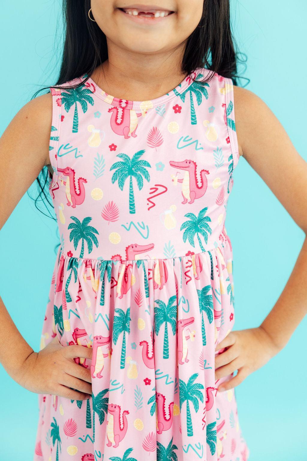 Pink Gator-ade Tank Twirl Dress by Mila & Rose ®