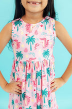 Pink Gator-ade Tank Twirl Dress by Mila & Rose ®