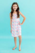 Mermaid Tails Ruffle Cross Back Dress by Mila & Rose ®