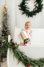 Pink Christmas 3/4 Sleeve Ruffle Twirl Dress by Mila & Rose ®
