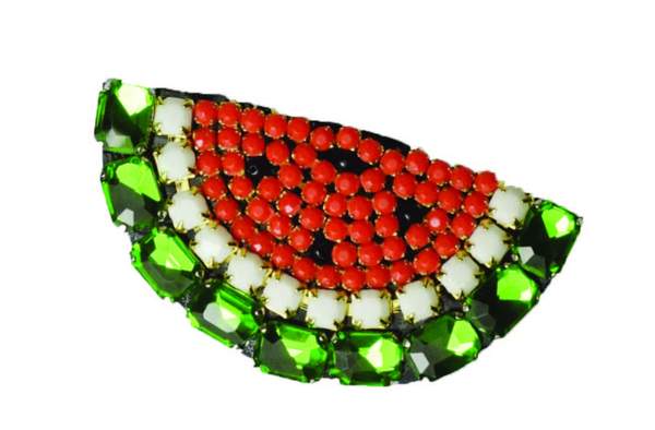 Watermelon- Rhine Stone Kids Hair Pin by Sand By Saya New York