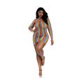 Plus Rainbow Mini with Arm Warmers by Dreamgirl