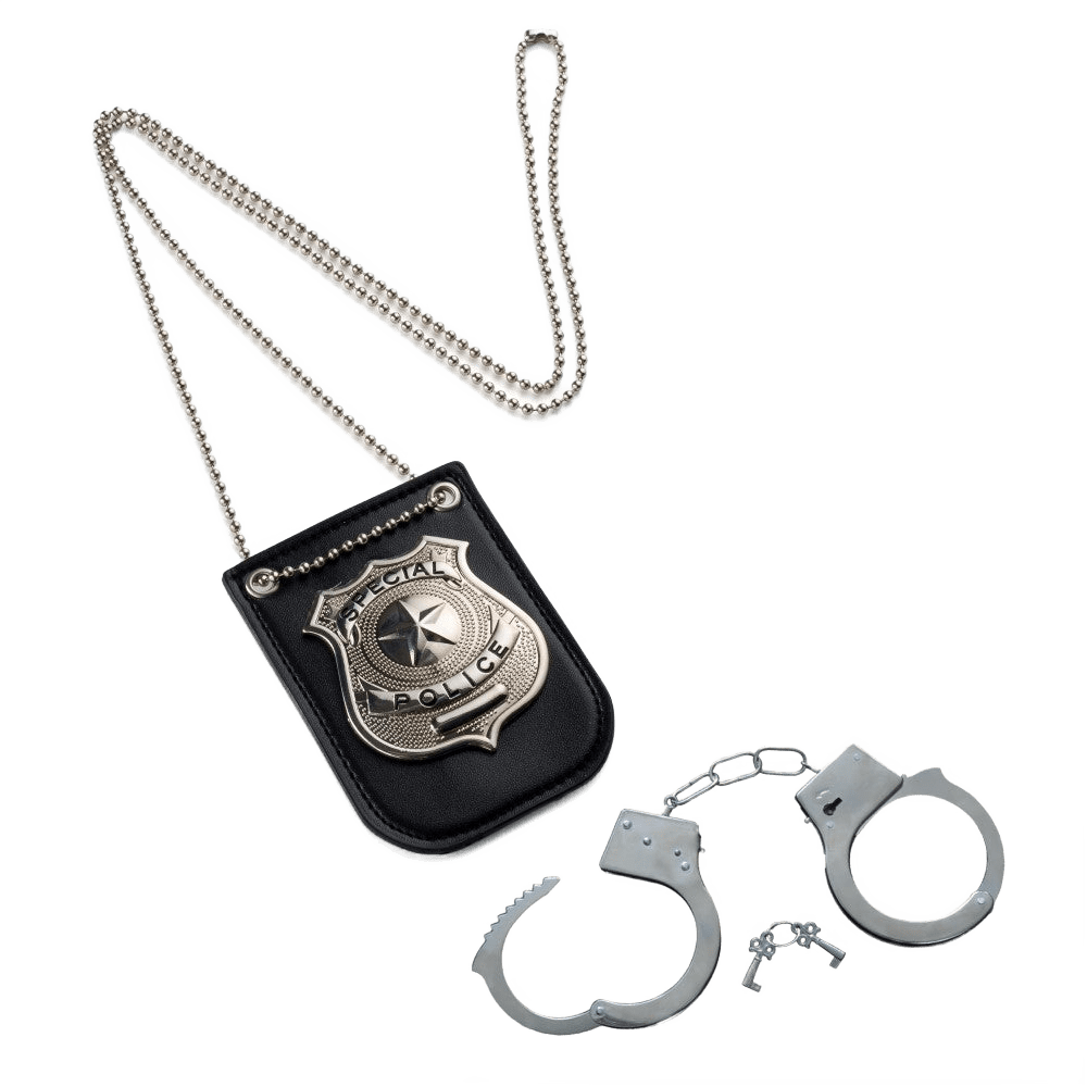 Police Badge and Handcuff Set - Kids by Dress Up America