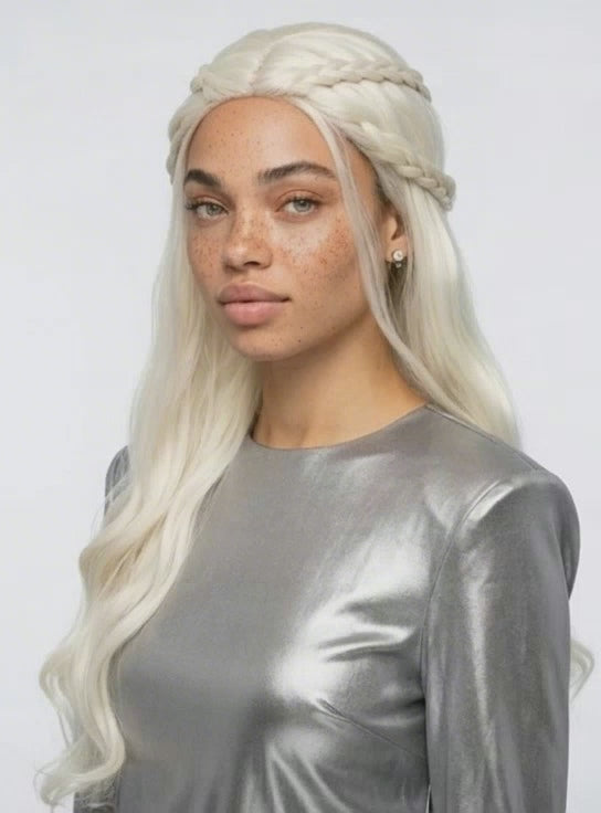 32” Braided Long Wavy Wig