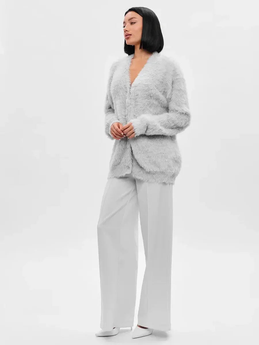 Cozy Priya Loose V-neck Sweater - Fall Essential by Celidior