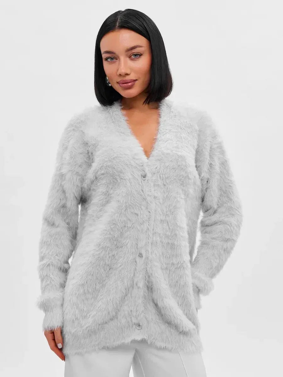 Cozy Priya Loose V-neck Sweater - Fall Essential by Celidior