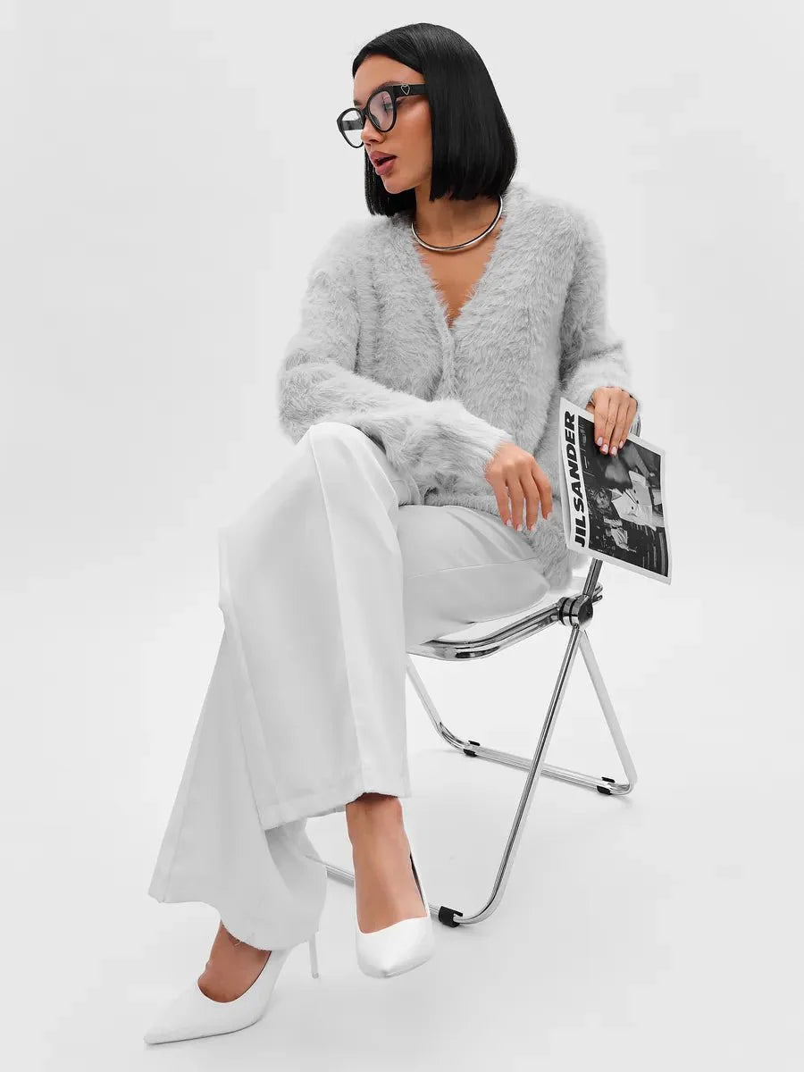 Cozy Priya Loose V-neck Sweater - Fall Essential by Celidior