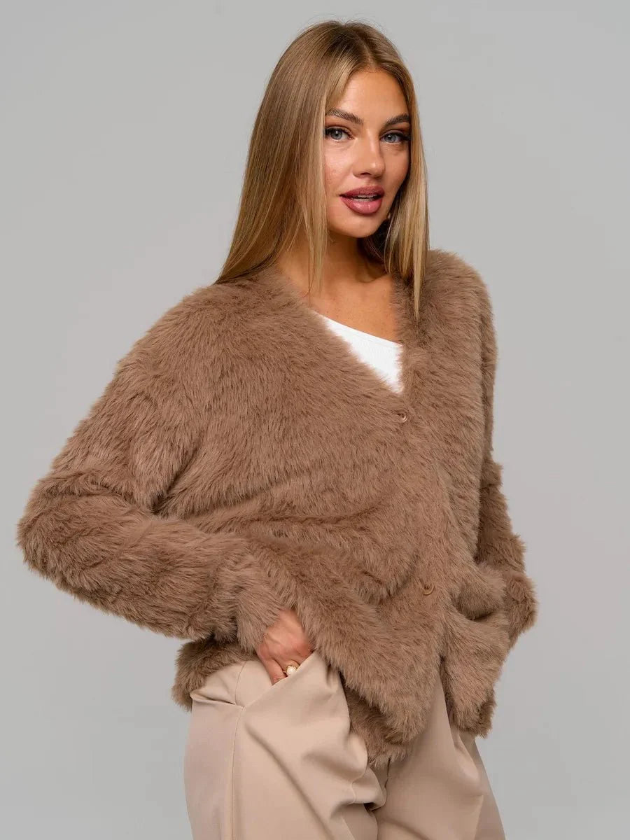 Cozy Priya Loose V-neck Sweater - Fall Essential by Celidior