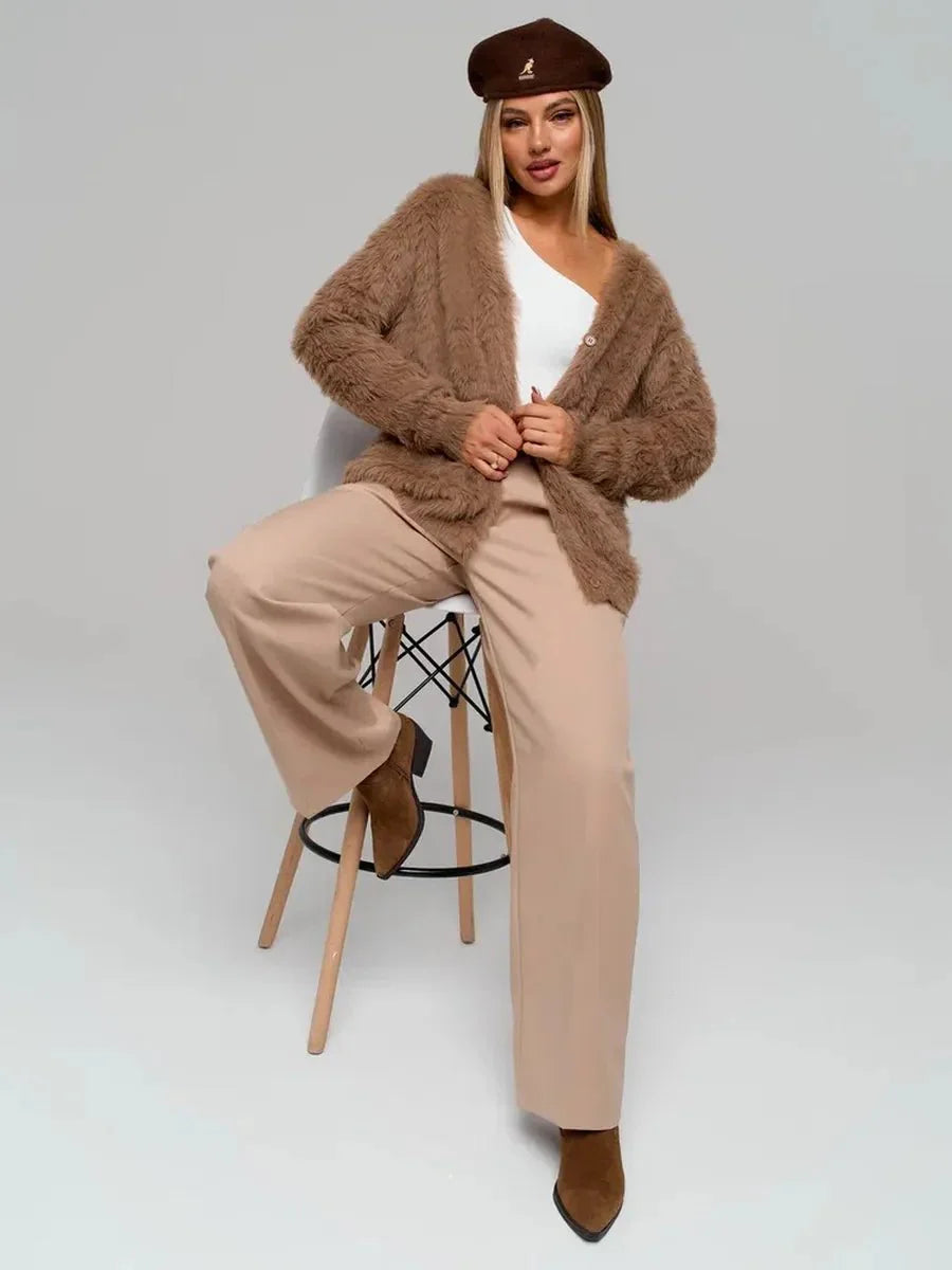 Cozy Priya Loose V-neck Sweater - Fall Essential by Celidior