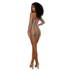 Rainbow Mini with Arm Warmers by Dreamgirl