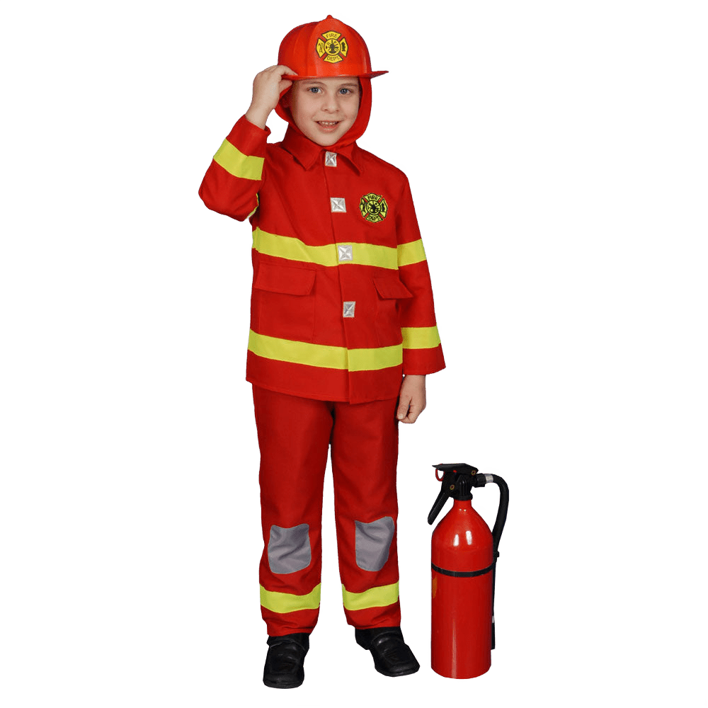 Red Firefighter Costume - Kids by Dress Up America