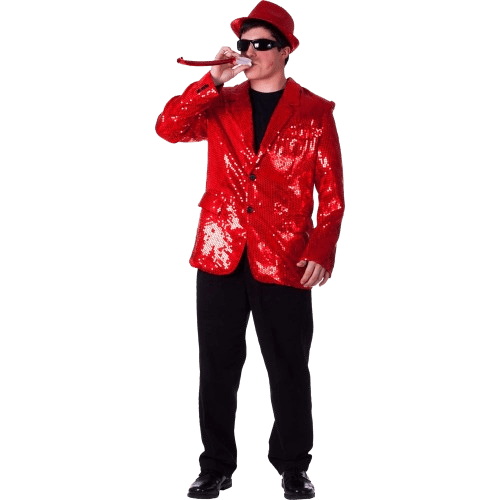 Red Sequin Jacket - Adults by Dress Up America