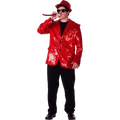 Red Sequin Jacket - Adults by Dress Up America