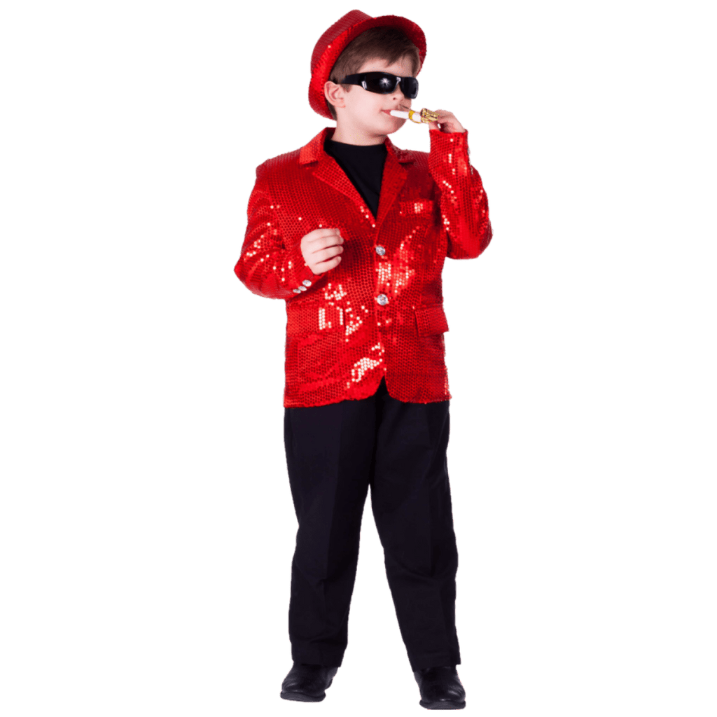 Red Sequin Jacket - Kids by Dress Up America