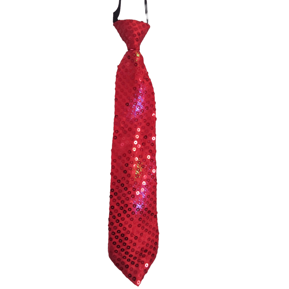 Red Tie with Flashing LED Lights by Dress Up America