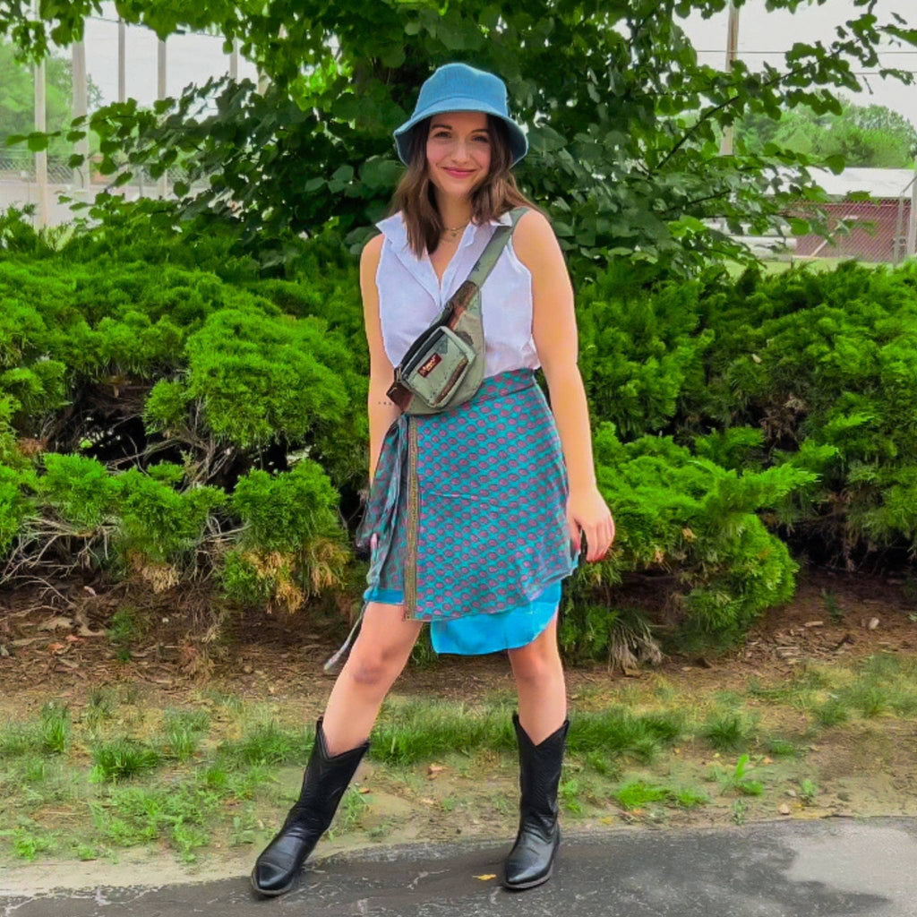 The Original Sari Wrap Skirt by Darn Good Yarn