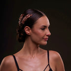 Rose Gold Crystal Leaf Hair Comb Set by Bridal Port
