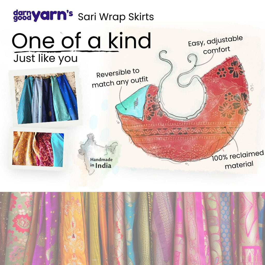 The Original Sari Wrap Skirt by Darn Good Yarn