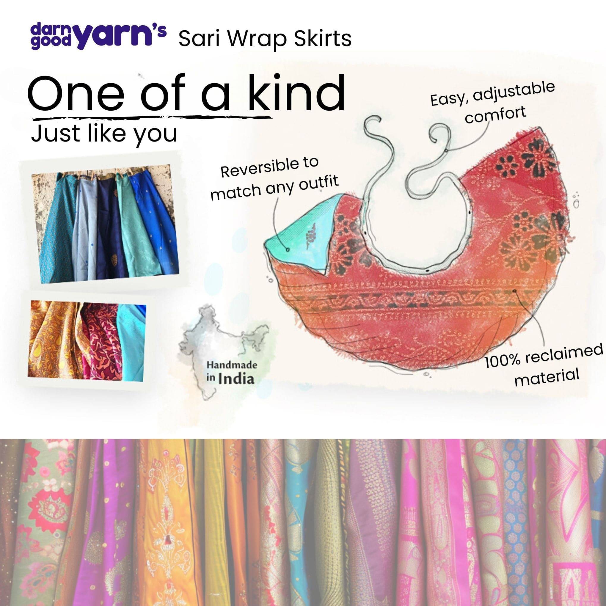 The Original Sari Wrap Skirt by Darn Good Yarn