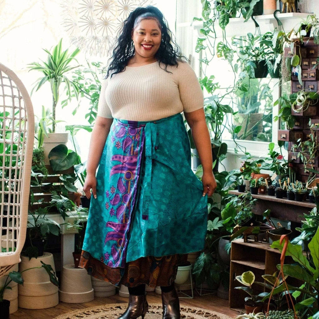 The Original Sari Wrap Skirt by Darn Good Yarn