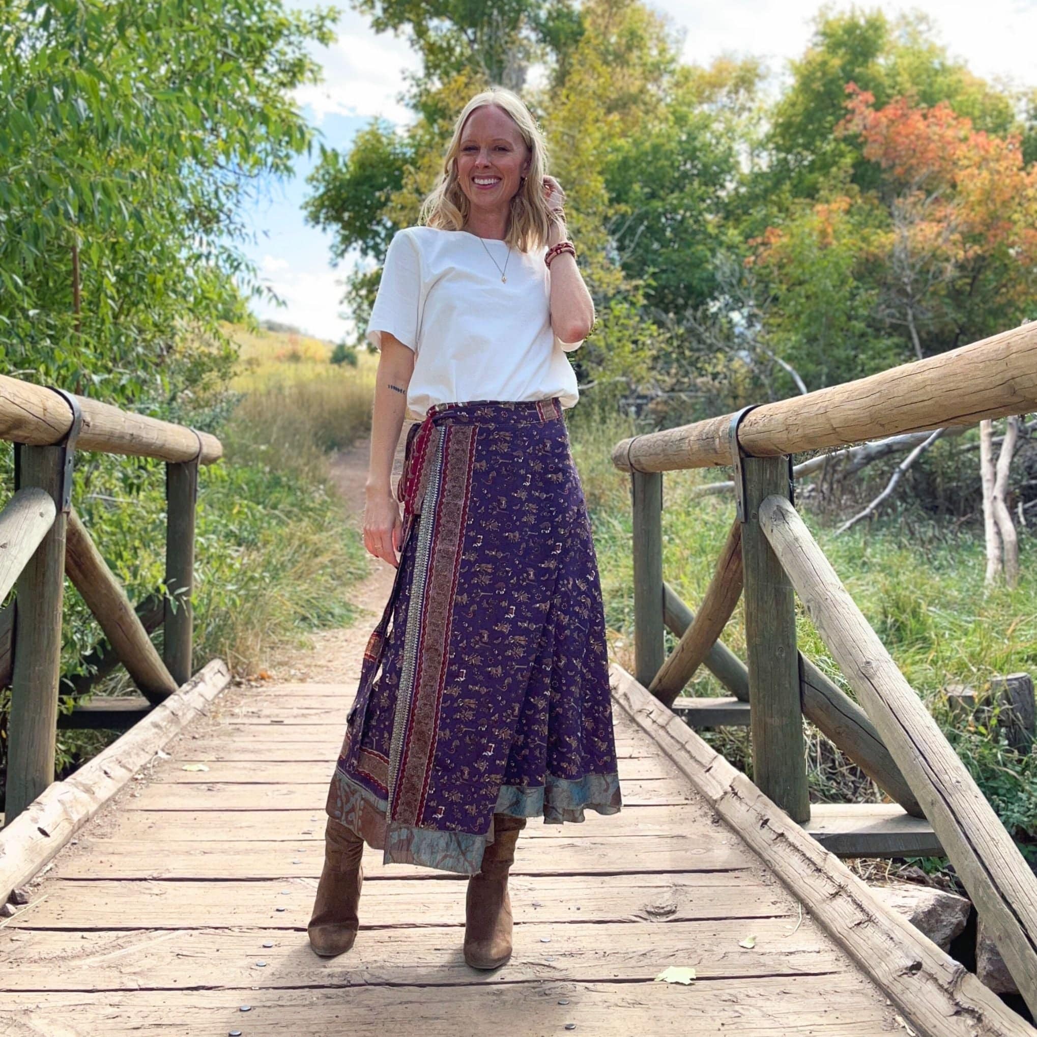 The Original Sari Wrap Skirt by Darn Good Yarn