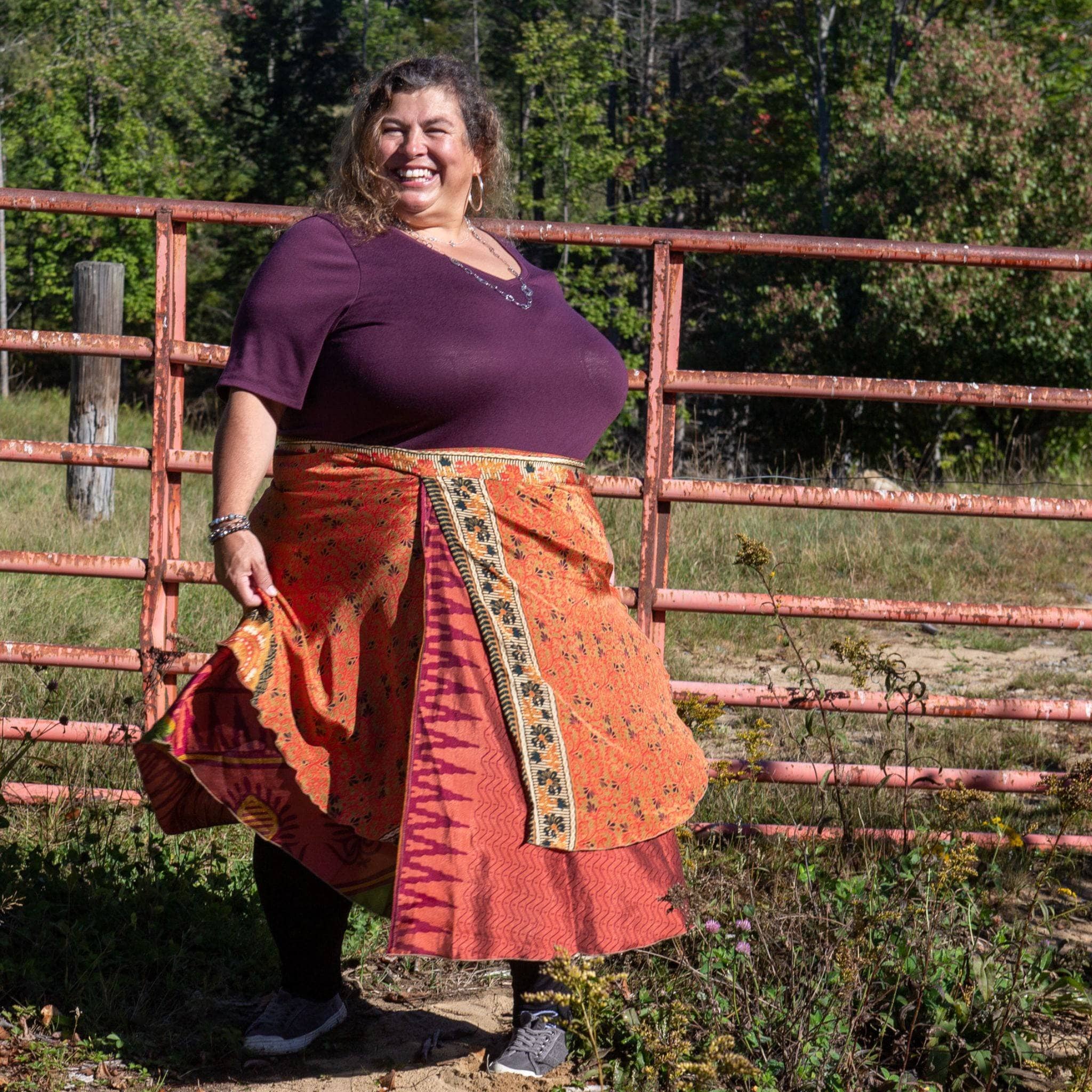 The Original Sari Wrap Skirt by Darn Good Yarn