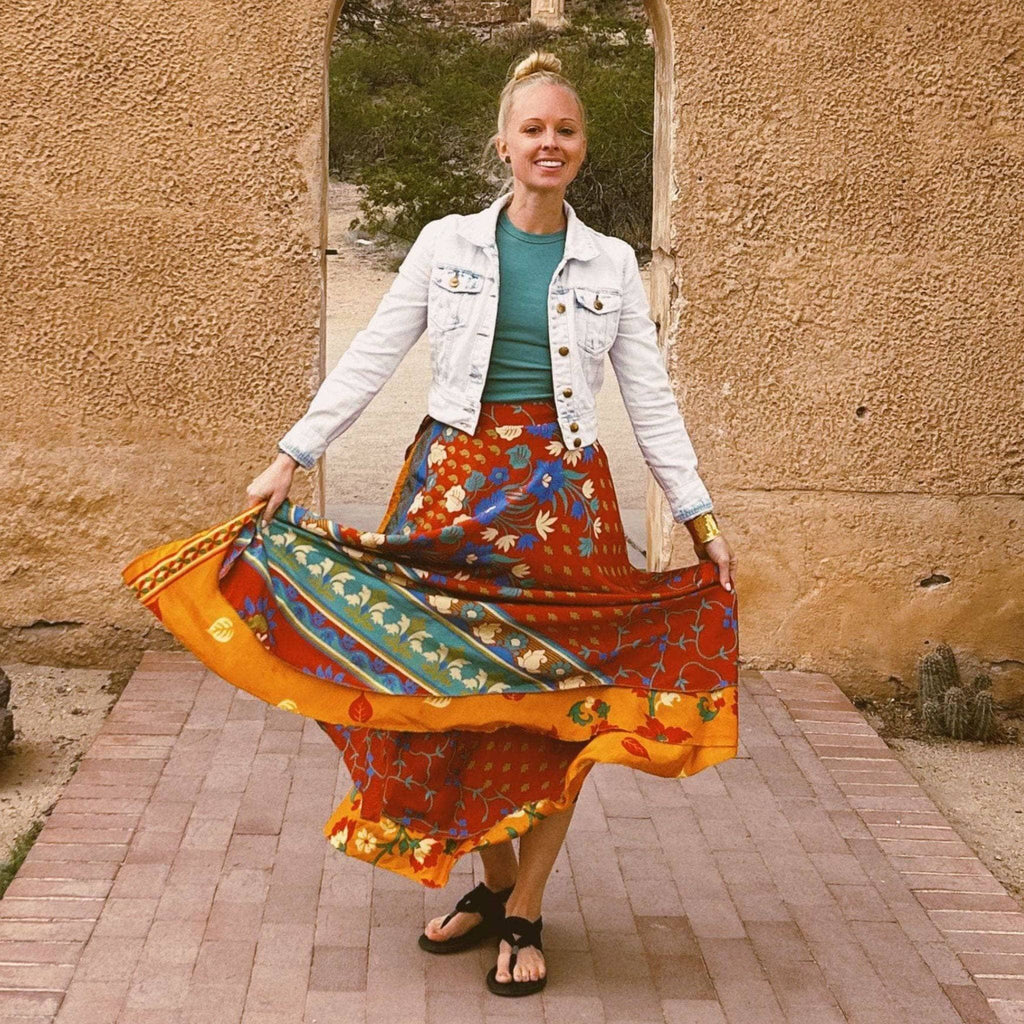 The Original Sari Wrap Skirt by Darn Good Yarn