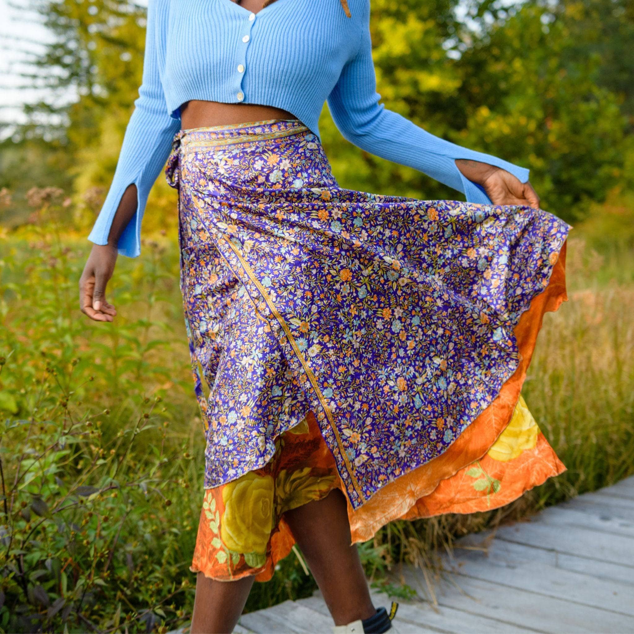 The Original Sari Wrap Skirt by Darn Good Yarn