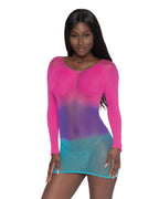 Dreamgirl Seamless Mesh Versatile Two-Way Bodystocking Garment by Dreamgirl